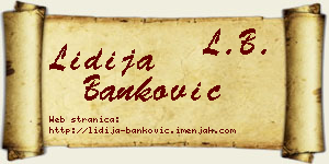 Lidija Banković vizit kartica